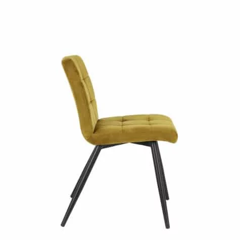 Ocher Velvet Chair