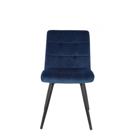 Velvet Dining Chairs – Moody Blue (set of 2)