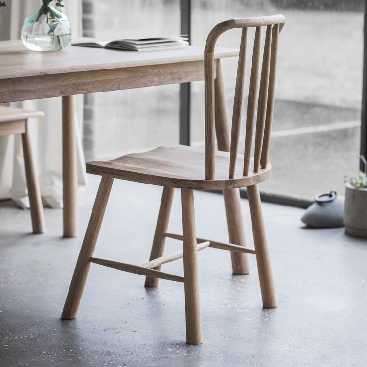 Winchcombe Oak Dining Chairs (2pk) – Free Delivery