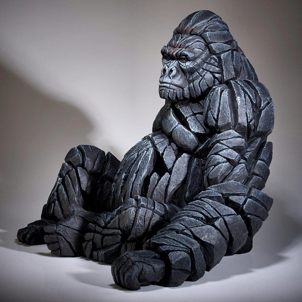 Edge Gorilla Sitting Sculpture