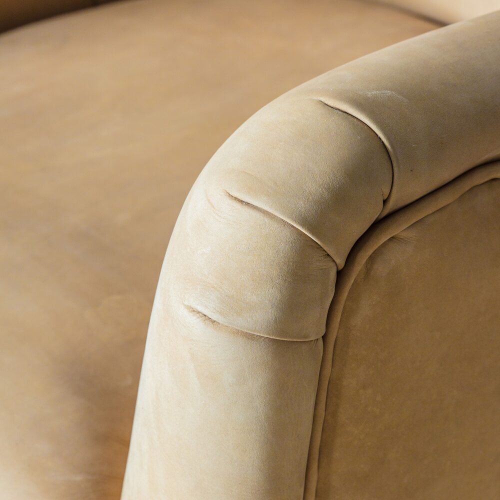 Casablanca Leather Swivel Chair – Saddle Tan – Free Delivery