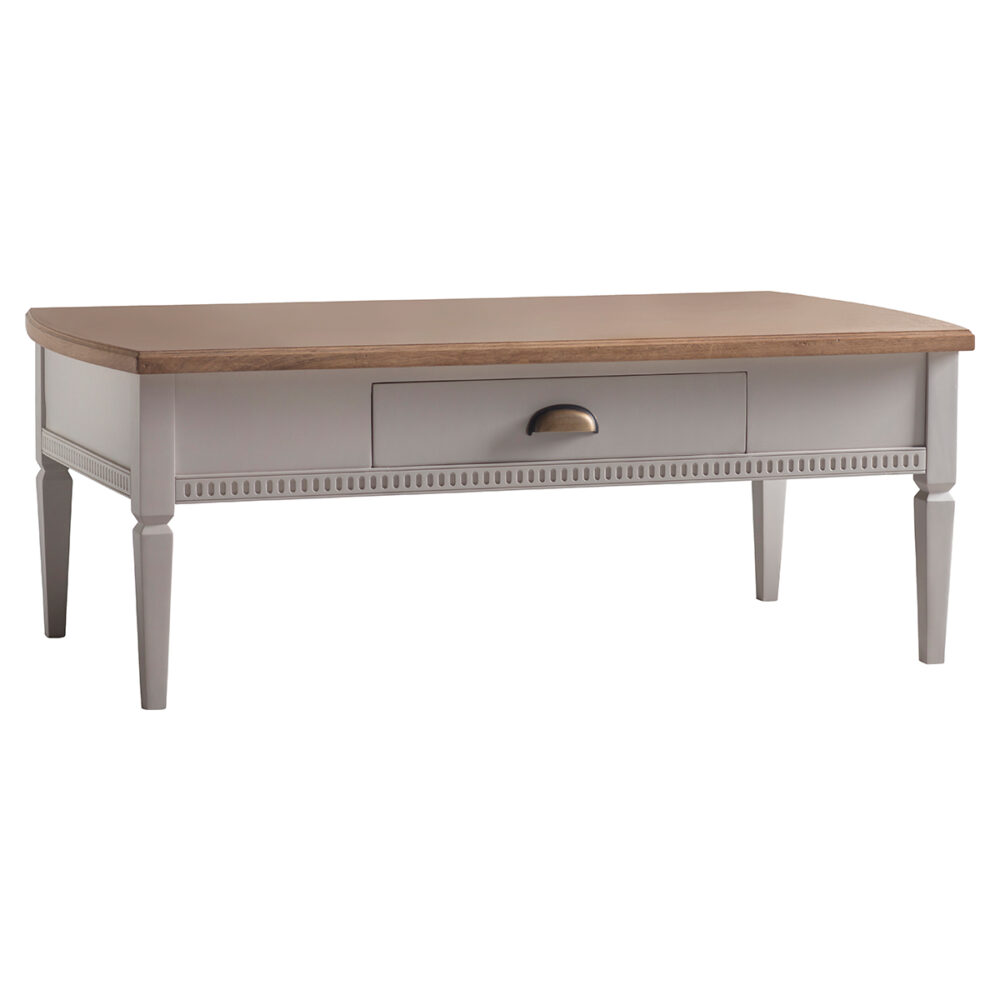 Edwin 1 Drawer Coffee Table – Taupe – Free Delivery