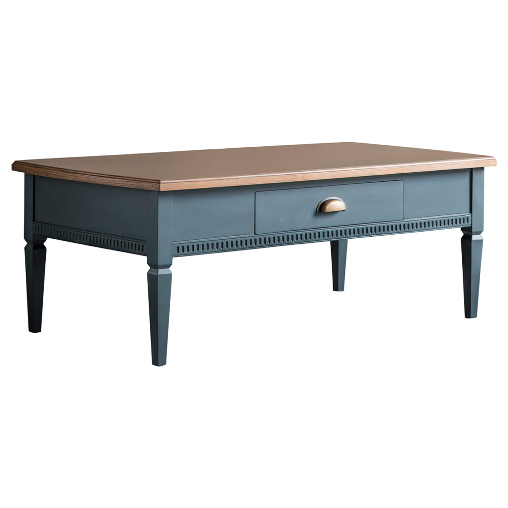 Edwin 1 Drawer Coffee Table – Storm – Free Delivery