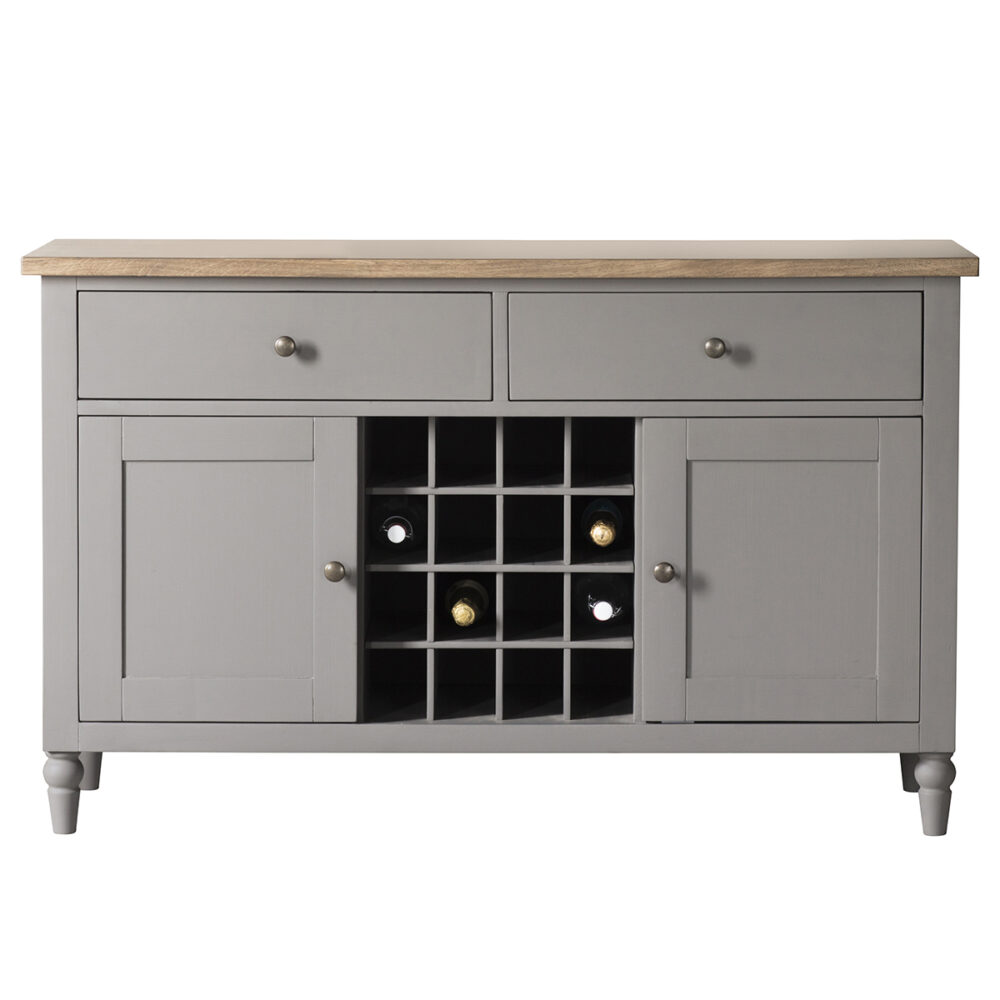 Cooksley Large Sideboard – Grey – Free Delivery