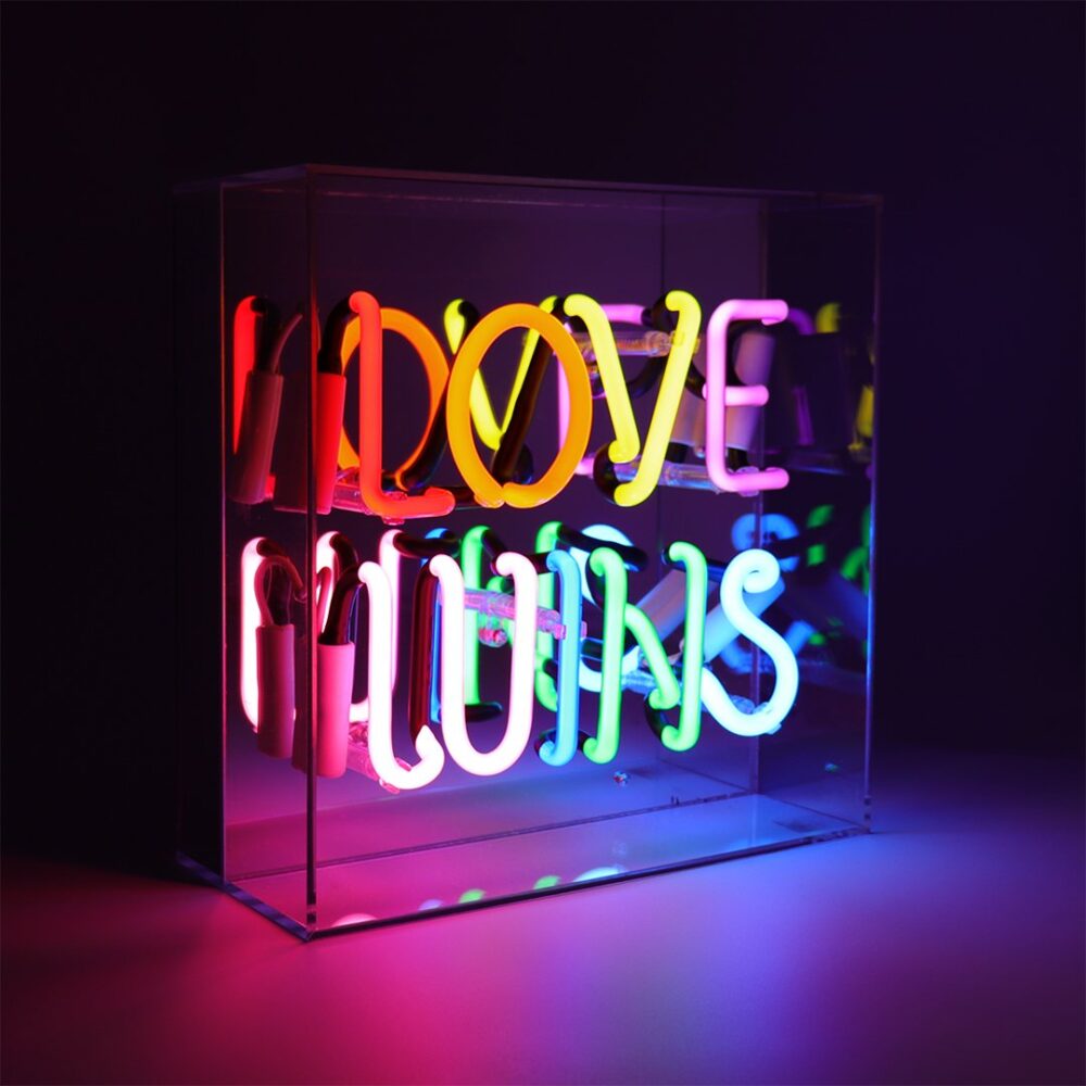 Love Wins' Acrylic Box Neon Light 1