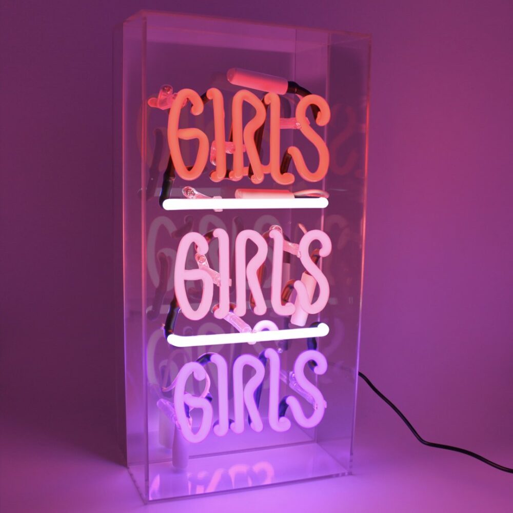 Girls Girls Girls' Acrylic Box Neon Light 1