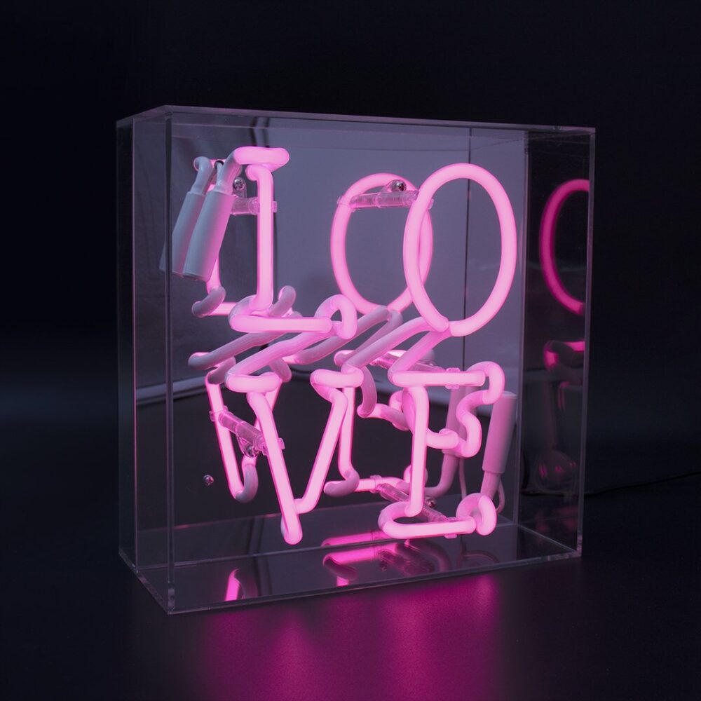 Love' Acrylic Box Neon Light 1
