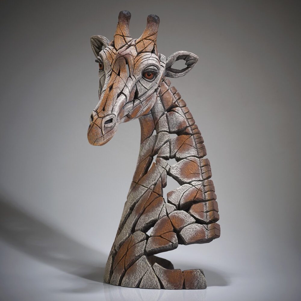 Edge Giraffe Bust Sculpture