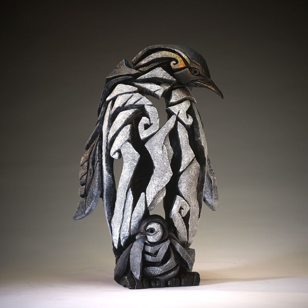 Edge Penguin & Chick Sculpture
