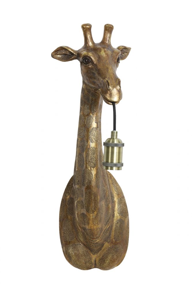 Golden Giraffe Wall Lamp