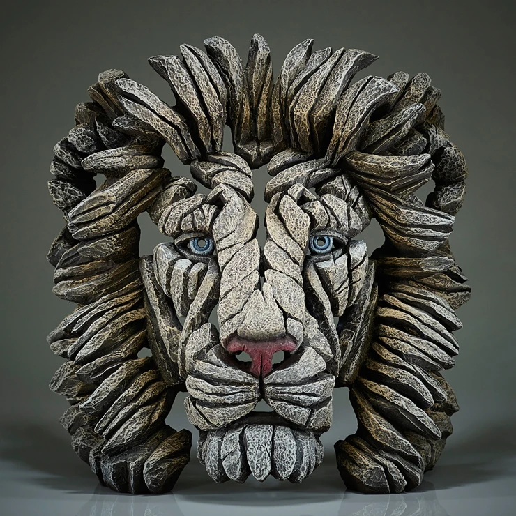 Edge White Lion Sculpture