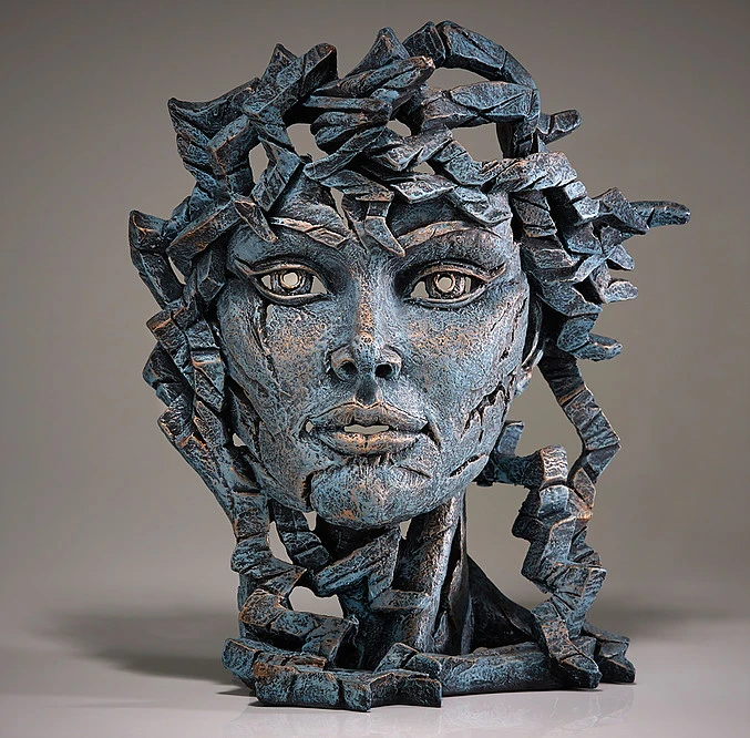 Edge Venus Bust Sculpture – Teal