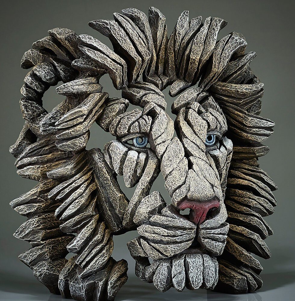 Edge White Lion Sculpture