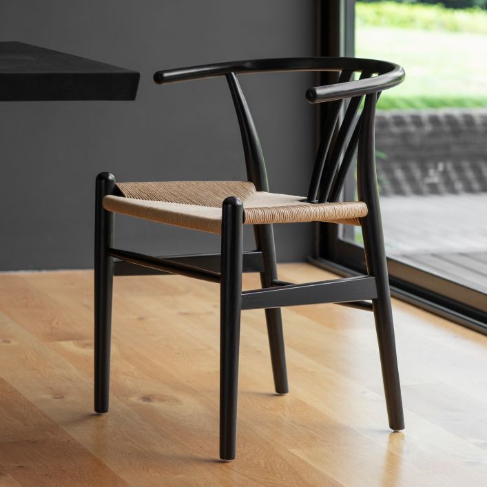 Whitley Chair Black – Set of two