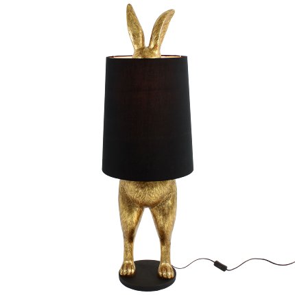Hiding Bunny Floor Lamp - Gold & Black 1