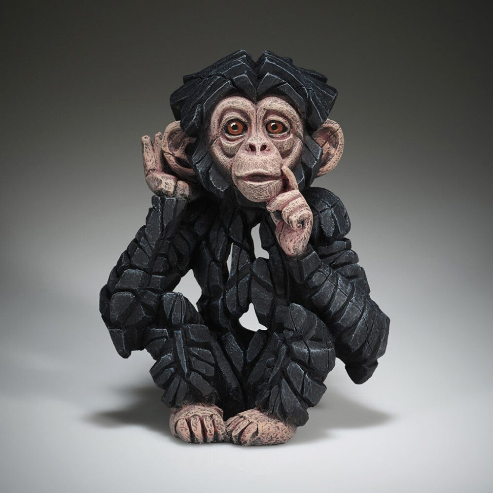 Edge Baby Chimpanzee ‘Hear no Evil’ Sculpture