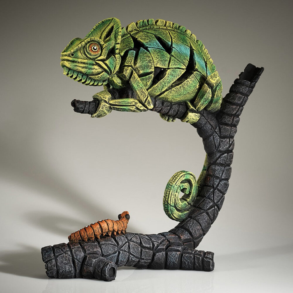 Edge Green Chameleon Sculpture