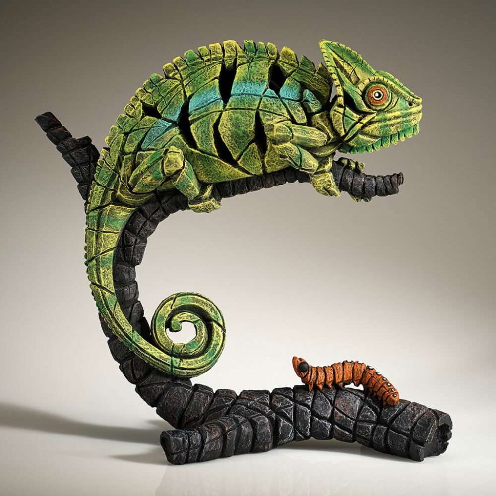 Edge Green Chameleon Sculpture 2